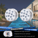 Kit de iluminación LED RGB para piscina – Sin cables y con control