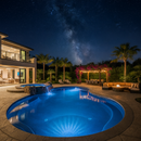 Kit de iluminación LED RGB para piscina – Sin cables y con control