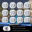 Kit de iluminación LED RGB para piscina – Sin cables y con control