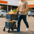 Carrito de compra plegable y portátil – FlexiCart™ (Oferta limitada)
